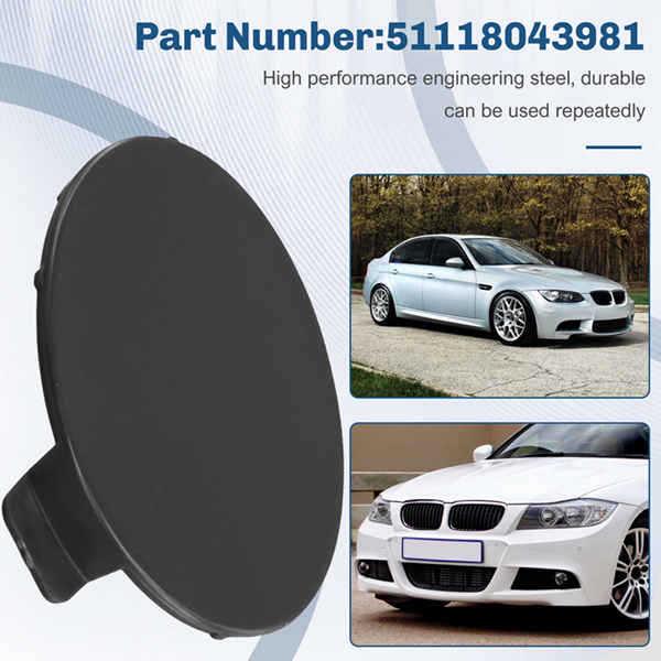 Пара накладок на буксировочные крюки 51118043981 для переднего бампера BMW M3 E90/E92/E93 05-13.