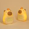 Ночной светильник Capybara, перезаряжаемый, мобильный, с умными настройками, с регулировкой яркости, силиконовая лампа с уникальным украшением на прикроватной тумбочке