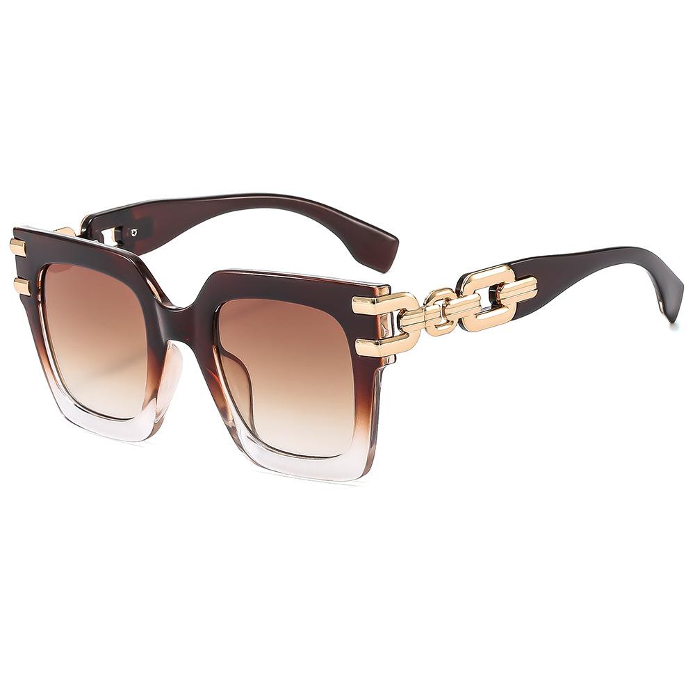 Popular modern sunglasses, European and American street photography ins Internet celebrity model cat eye sunglasses female LH