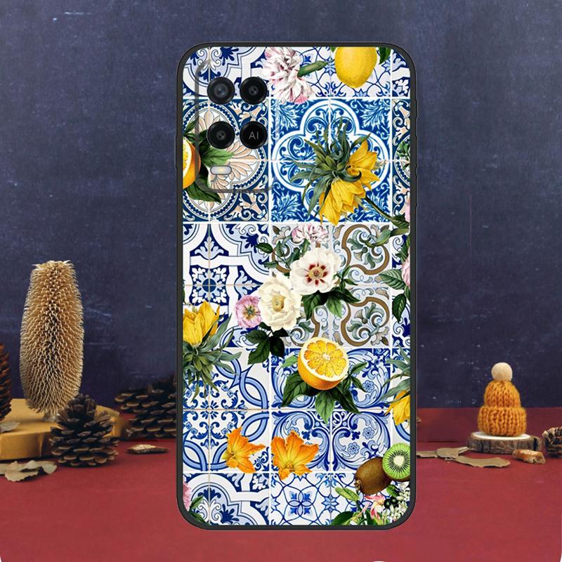 Чехол «Средиземноморский лимон» для OPPO A54S A74 A94 A58 A78 A98 A16 A76 A96 A15 A17 A77 A5 A9 A52 A72 A79 A53S A57S