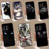Черный кот Сверкающие глаза Чехол для OnePlus 12 11 9 10 Pro 12R 10R 9R 8T 10T Nord 3 2T N10 N20 N30 CE 2 Lite CE4 Обложка
