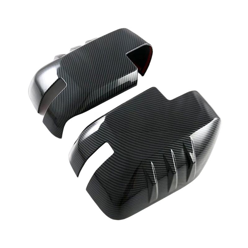 Rearview Mirror Decoration Car Mirror Cover Black ABS Material Black Finish Decorative Cover Easy tallation
