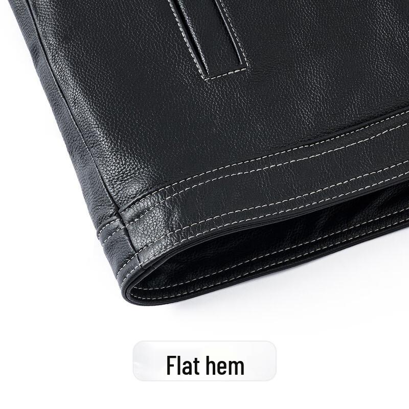 Мужская куртка из коровьей кожи высшего слоя с шелковой подкладкой