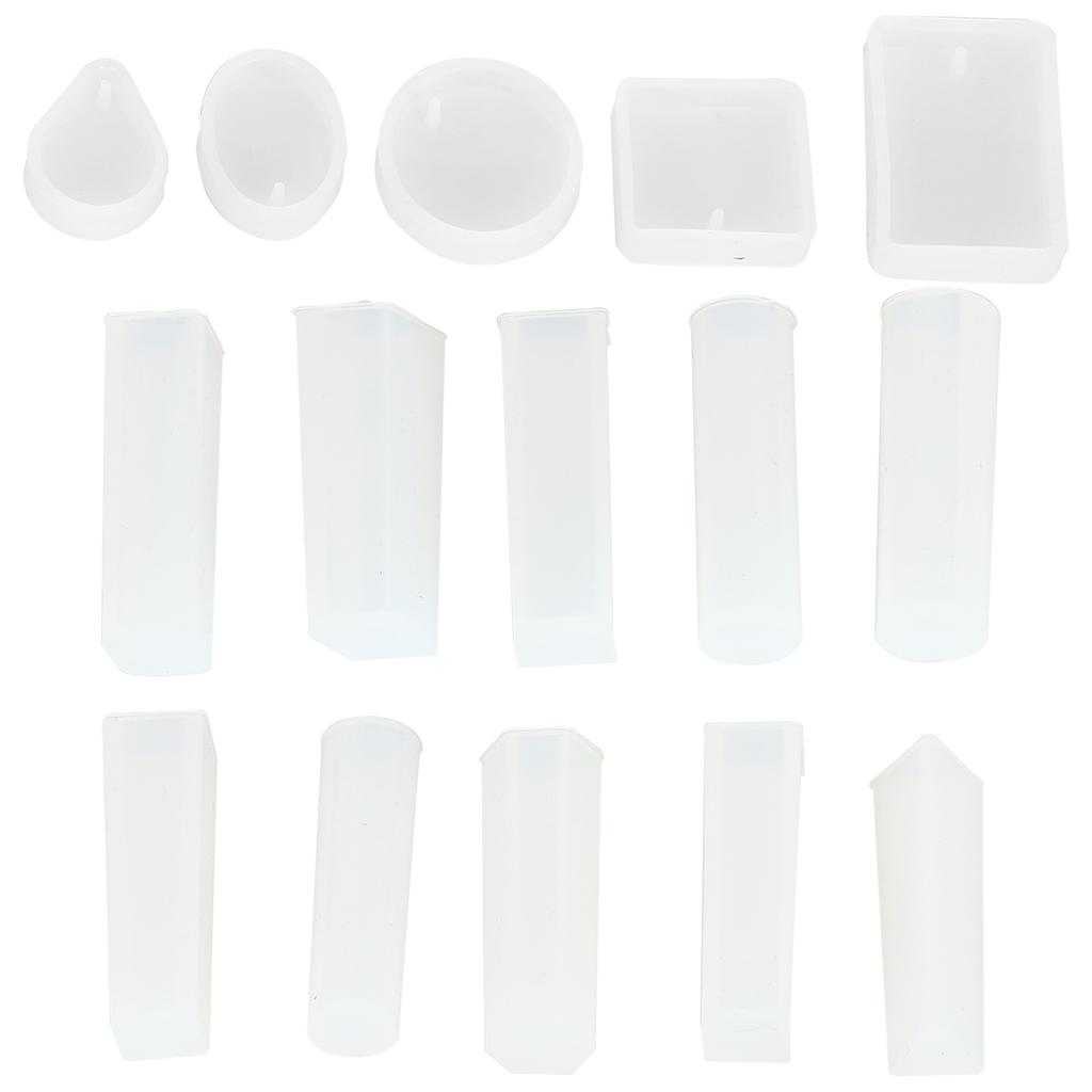 Jewelry Pendant Silicone Mold DIY Craft Jewelry Pendant Making Mold Screw Eye Pin Set