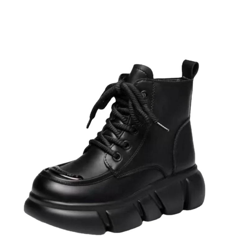 Сапоги на платформе для женщин 2024 года, новые плюшевые утолщенные зимние женские сапоги, удобные и теплые женские зимние сапоги Zapatos De Mujer