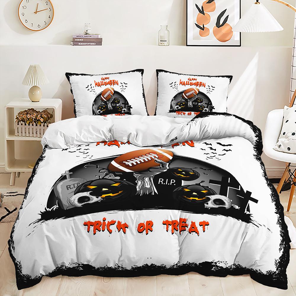 3D комплект постельного белья на Хэллоуин, пододеяльник с призраком террориста, наволочка 2/3, детская комната, домашний текстиль, праздничный подарок