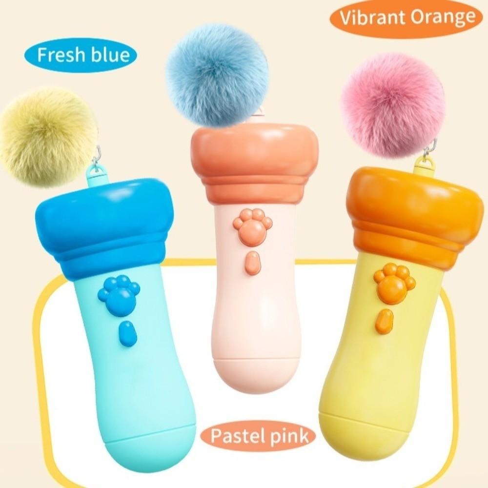 Flashlight Shape Cat Teaser Wand Retractable Rope Electric Cat Teaser Cat Catching Device Exercise