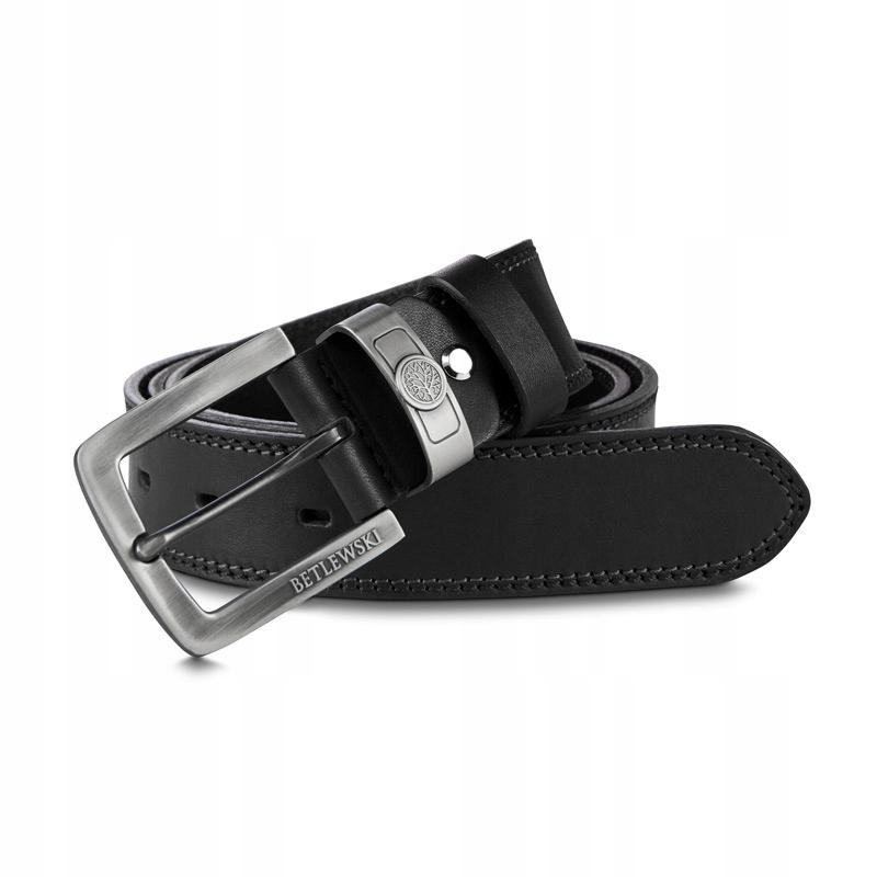 LIC40-B3 BLACK 110 WEST trouser belt + CERTIFICATE