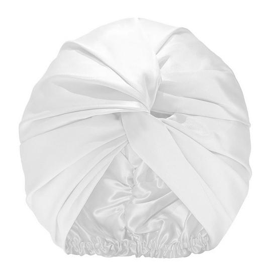Adjustable Knotted Satin Hair Bonnet Double Layer Hair Wrap Women Hair Care Turban Satin Sleep Hat for Curly Straight Hair