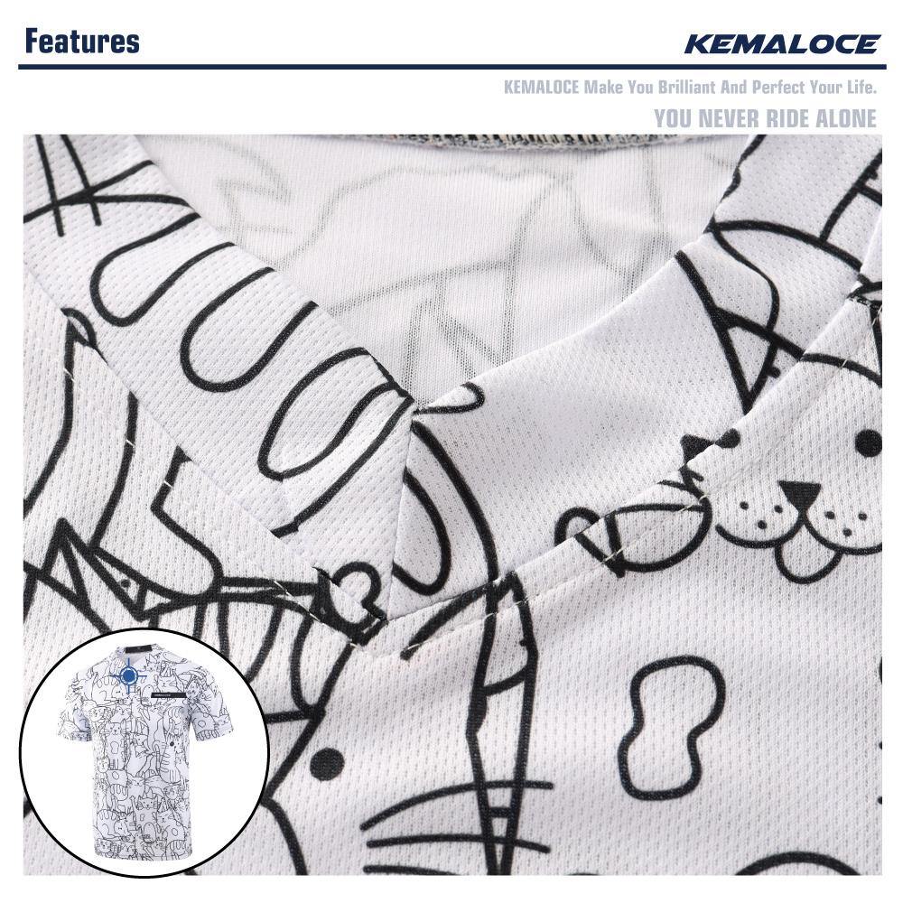 KEMALOCE Полиэстер унисекс MTB трикотаж белый Bmx трикотажные изделия профессиональный дышащий короткий рукав горный велосипед трикотаж