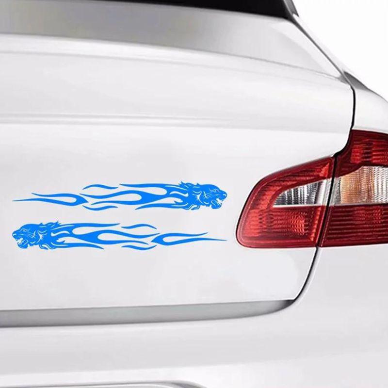 2x Пламя Автомобильная наклейка Декоративная наклейка Авто Украшения Инструменты для укладки