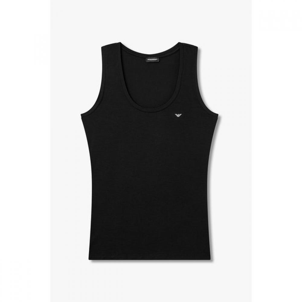 Emporio Armani Женский топ-майка для отдыха из эластичного вискозного трикотажа 0826113502