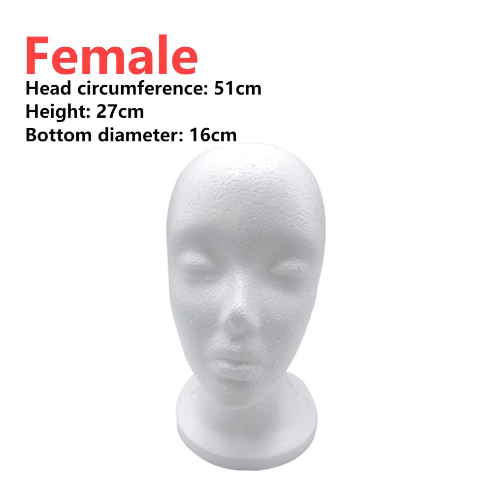 1PCS Male Female Foam Mannequin Head Model Hat CAP Wig Glasses Display Stand Rack Stable Base Shopping Mall Closet Holder