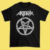 Редкая черная футболка ANTHRAXX с черепами, все размеры, подарок для фаната, унисекс