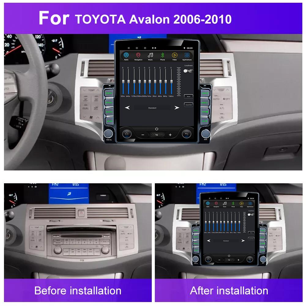 9,7-дюймовый вертикальный экран Tesla Android автомобильное радио для Toyota Avalon 2008-2012 Carplay Audio GPS навигатор плеер 2din