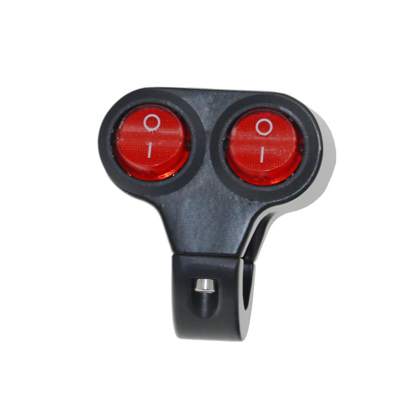 LMoDri мотоциклетные переключатели 22 мм, крепление на руль, переключатель фар, аварийный тормоз, противотуманный фонарь, вкл. выкл., алюминиевый сплав с