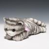 Bamboo Shoot Ribbon Cat Gray Plush Toy 15782