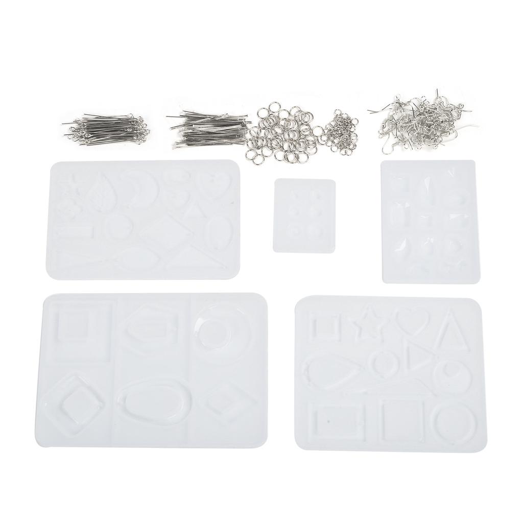 Crystal Epoxy Mold Kit Silicone DIY Jewelry Making Mould Pendant Necklace Craft Tool