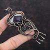 Super 23 Amethyst Pendant Copper Wire Wrapped Pendant Gemstone Handmade Pendant Copper Jewelry Unique Pendant Wire Wrap Jewelry Gift For Him