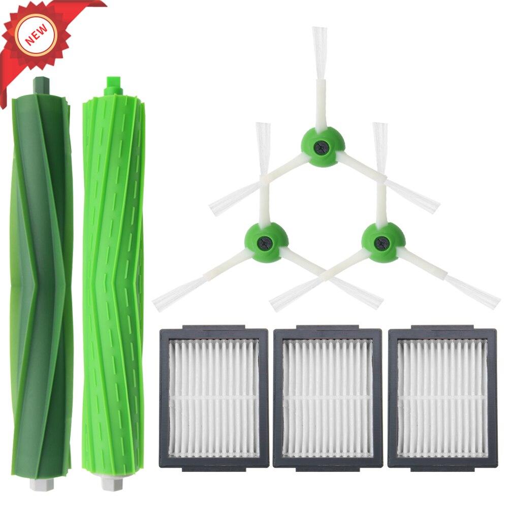 Hepa-фильтр + боковая щетка + валик щетки для iRobot Roomba i7 E5 E6 Series, запасные части для робота-пылесоса