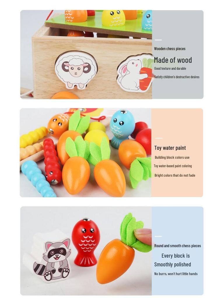 Ферма Сад Форма Конструктор и Набор Игрушек для Ловли Червей для Детей