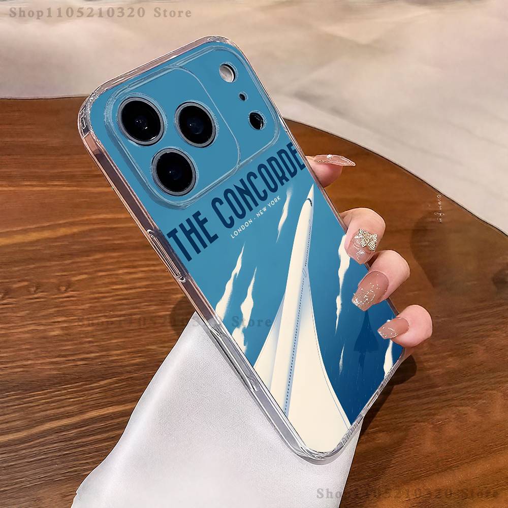 Чехол для телефона Concorde Air France для iPhone 17,16,11,15,13,14,12,Air,Mini,Plus,Pro,Max,Plus,E Прозрачный Мягкий