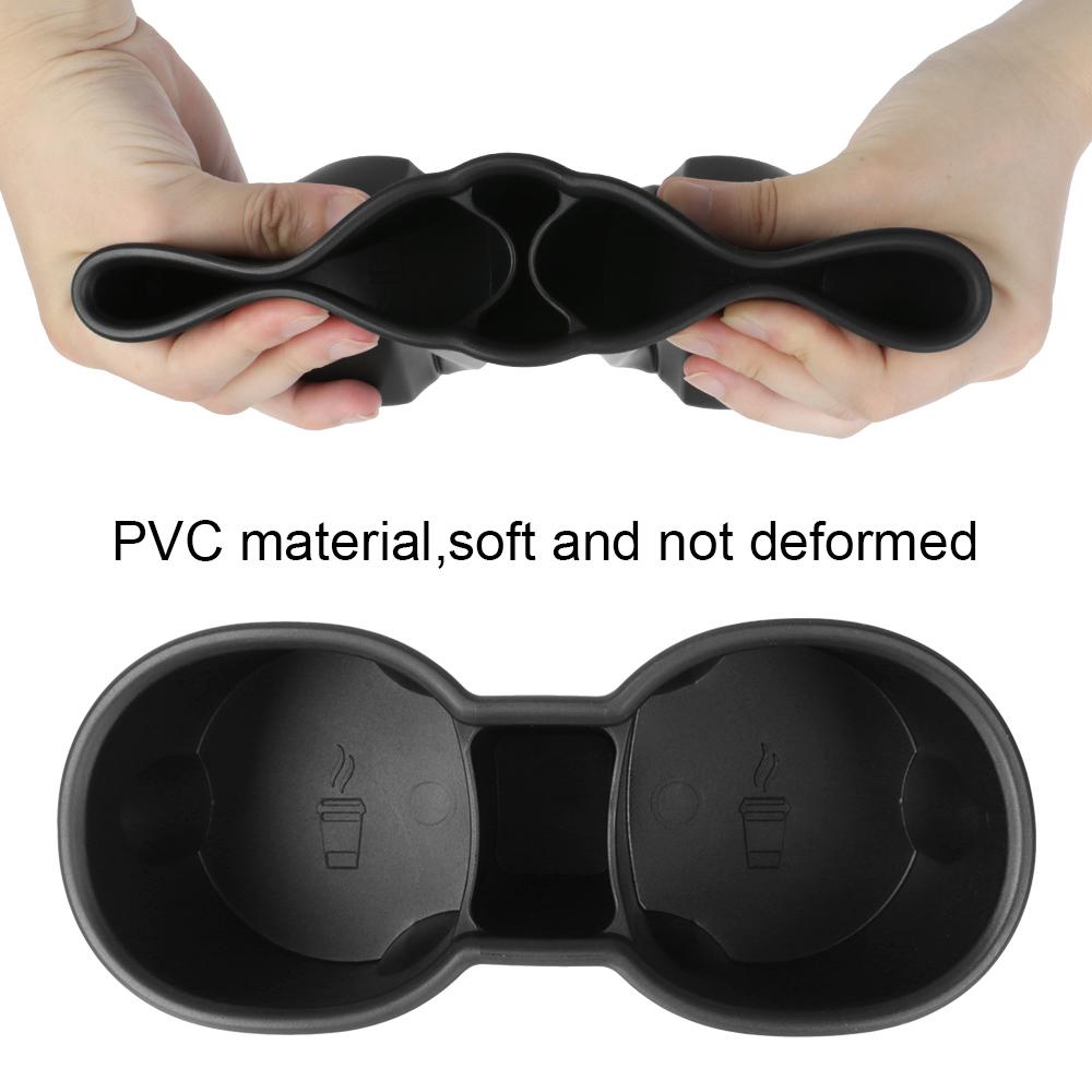 Double Hole Console Drinking Bottle Insert Holder Car Water Cup Holder Auto Interior Accessories For Tesla Model 3/Y Universal