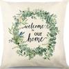 Plant and Flower Print Pillow Case Car Home Sofa Living Room Linen Pillow Cushion Nordic Style