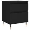 Maison Exclusive - Table de chevet Noir 40x35x50 cm Bois d’ingénierie