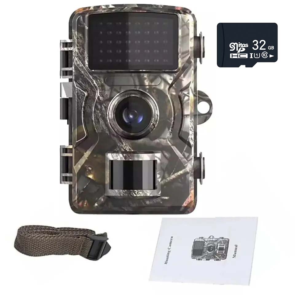 Hd уличная охотничья камера для охоты на дикую природу, 16MP 1080p, инфракрасная камера ночного видения, активируемая движением, охотничья ловушка, игра, водонепроницаемая камера