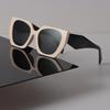 Стильные Солнцезащитные Очки Женские Мужские Кошачий Глаз Зеркальные Прозрачные Ретро Очки Сексуальные Дизайнерские Черные Солнечные Очки для Женщин Мужчин