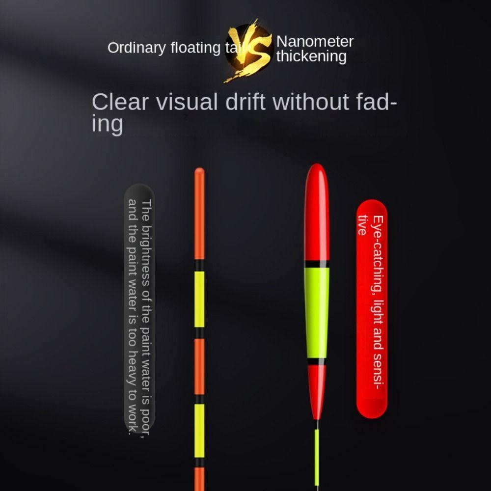 Eye-catching Triangle Tail Rocky Fishing Lure Float Slip Drift Tube Light Stick Floats Fishing