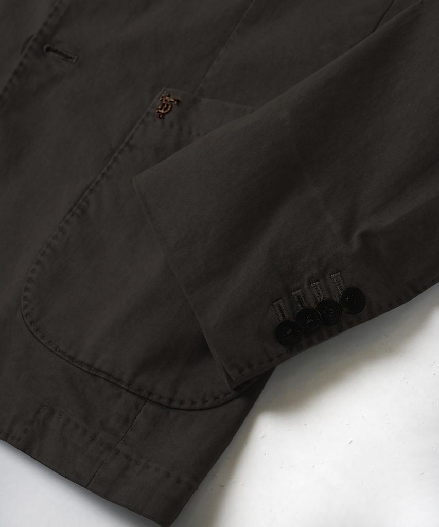 Birbante Sondrio Garment-Dyed Setup Jacket - Dark Brown