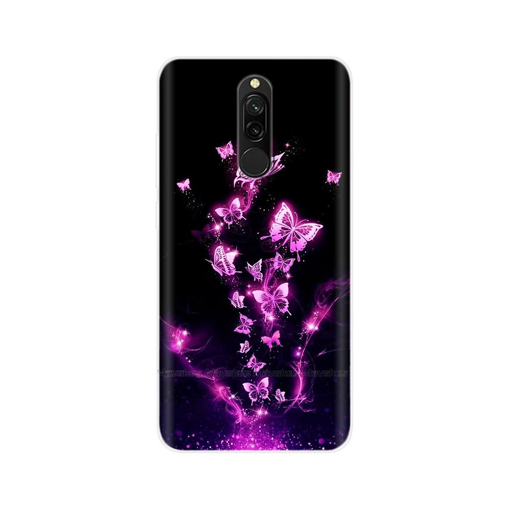 Чехол для Redmi 8 8A Pro, ТПУ Силикон, Ударопрочный, Чехол с Кошкой для Телефона, Для Redmi 8 8A 7 7A redmi7, Прозрачный, Печать, Мягкий