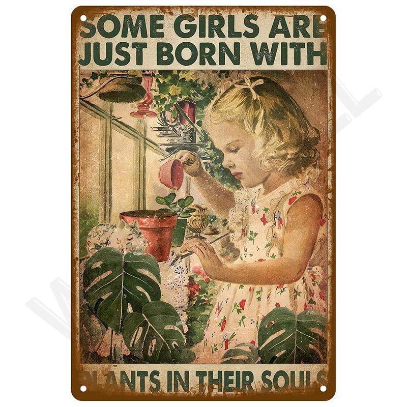 Retro Tin Sign Vintage Metal Signs Plates Posters House Interior Bathroom Wall Art Mural Aesthetic Room Home Decor Decorations
