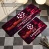 Uefa Champions (5) Custom Name Flannel Mat Anti-Slip Kitchen Floor Rug for Home Kitchen Decor Gift