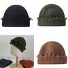 Trendy Ripped Knitted Hat Soft Unisex Streetwear Skull Hat Comfortable Winter for Street Fashion