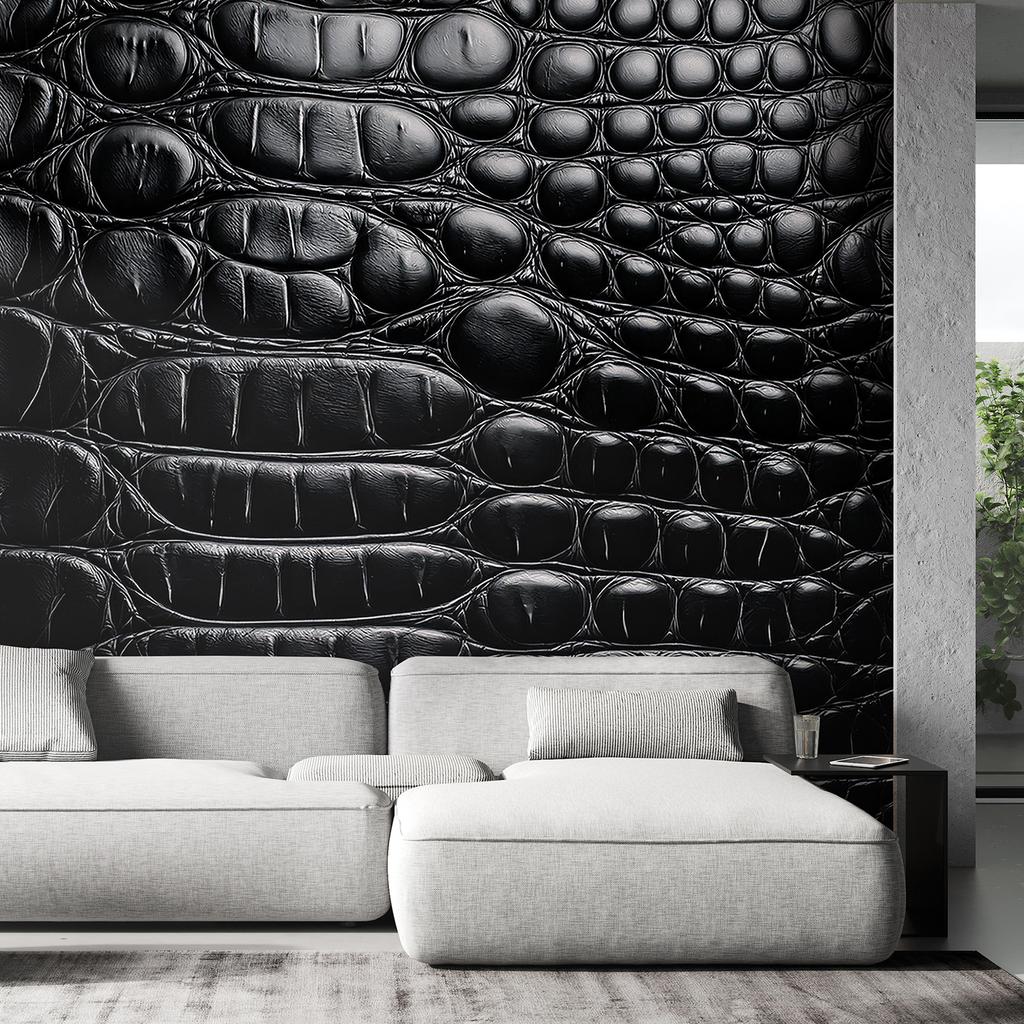 Wallpaper Black snake skin