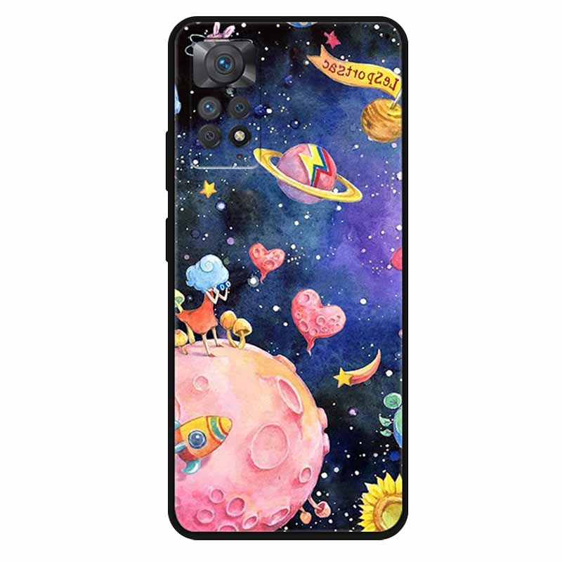 For Xiaomi Redmi Note 11 Pro 4G Case Soft Space Marble TPU Silicone Back Cover For Xiaomi Redmi Note 11Pro 4G Cases Bumper Shell
