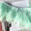 Encrypted Turkey Feather Fire Piece Feather Cloth Edge Skirt Lace Feather Lamp Diy Dance Clothes Accessories Decorative Materials