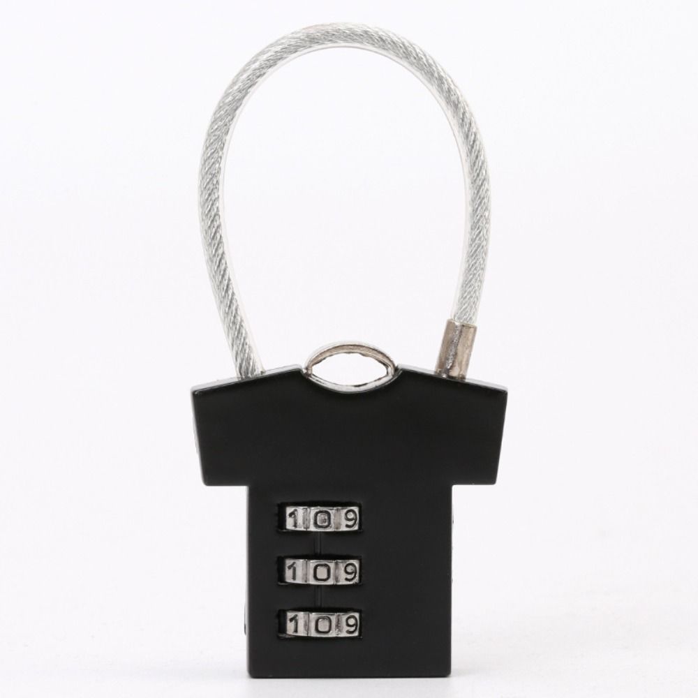 3 Digit Password Lock Steel Wire Suitcase Luggage Coded Lock Multifunctional Security Lock