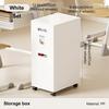 UFORU Stackable Under Desk Storage Box Large Capacity Universal Casters Dual Handles Book Organizer for Student Office Classroom