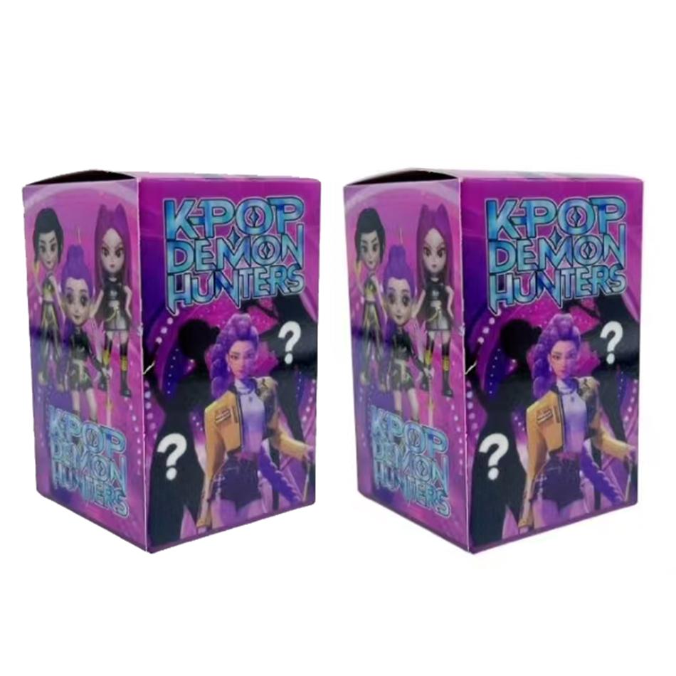 Аниме Kpop Охотник на демонов Кукла Виниловая игрушка Персонаж бойз-бэнда Виниловая маска Игрушка-сюрприз в непрозрачной упаковке Подарок на день рождения