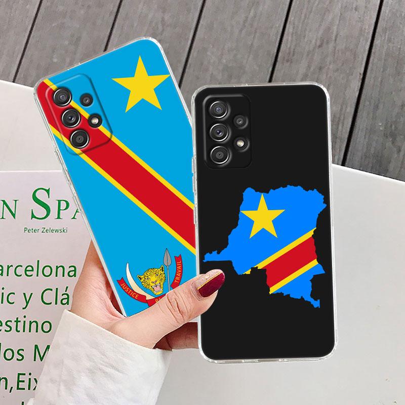 Чехол для телефона Флаг Демократической Республики Конго Для Samsung Galaxy A56 A57 A37 A55 A54 A36 A35 A26 A25 A16 A17 A07 A52 A73 A21s