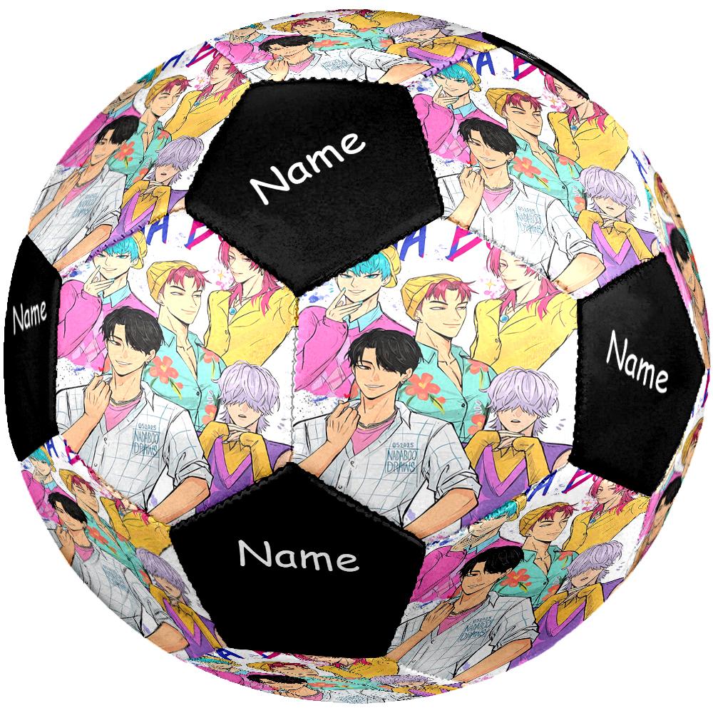 Custom Name Saja Boys Theme Size 5 Soccer Ball, Suitable for Both Indoor and Outdoor Matches, a Gift Suitable for Everyone.