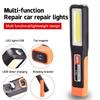 Multifunctional Powerful Cob Led Work Light Portable Rechargeable Flashlight Magnetic Torch Emergency Light Warning Light