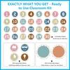 Number Stickers for Classroom - 36PCS Line up Spots for Classroom Floor 1-30 Vinyl Floor Dots Decals Back to School Kindergarten Preschool Elementary