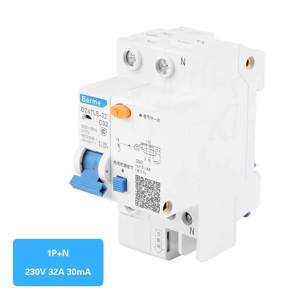 DZ47LE-32 1P+N C32 Автоматический выключатель остаточного тока 30 мА 230 В
