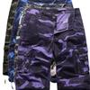 Men's Camouflage Cargo Shorts A083 - Loose Fit, Casual Workwear with Multiple Pockets