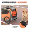 Dog Bike Trailer, Supports up to 66 lbs, Pet Cart Bicycle Carrier, Easy Folding Frame with Quick Release Wheels, Universal Bicycle Coupler,